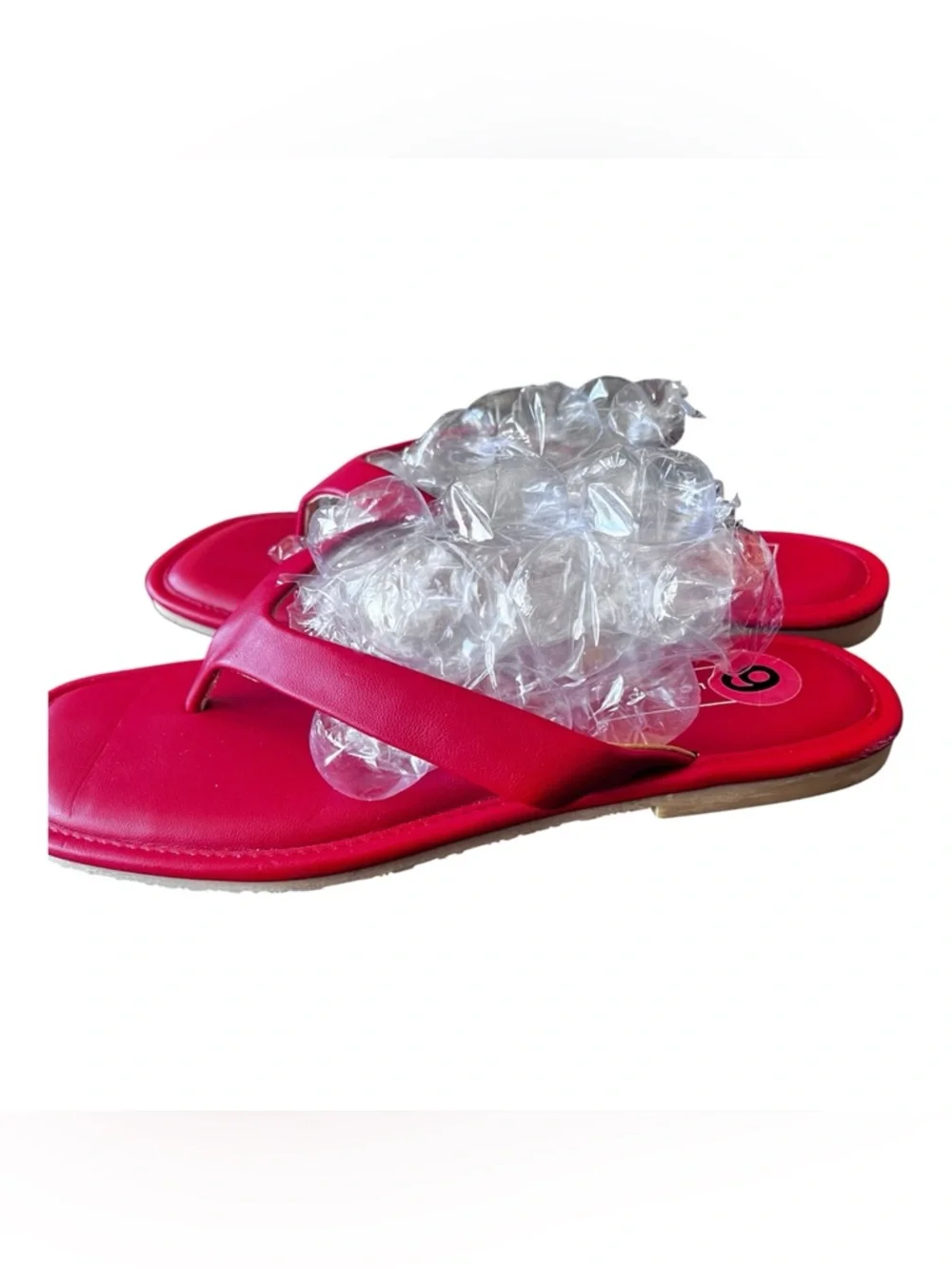 Yellow Box Red  Thong Sandals - Women Size 6 NWOB - Picture 5 of 9